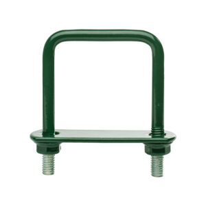 brida teava patrata panou bordurat verde